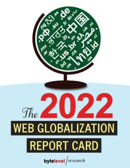 2022 Web Globalization Report Card cover