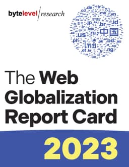 2023 Web Globalization Report Card cover